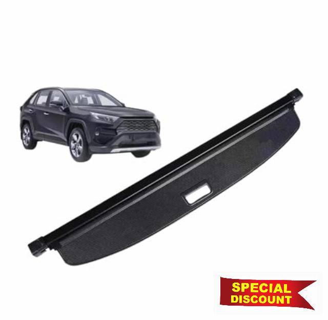 Retractable Rear Trunk Parcel Shelf Cargo Covers For Toyota For RAV4 For RAV 4 2019~2024 2020 MK5 XA50 Car Luxury Trunk Luggage Curtain(Leather)