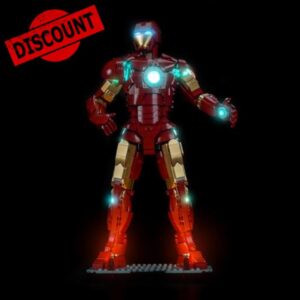 LED Light Set Compatible with Lego 76344 Iron Man Mark 3 Collectors' Edition LED Decoration Lighting Kit Compatible with Lego 76344 Building Blocks Model