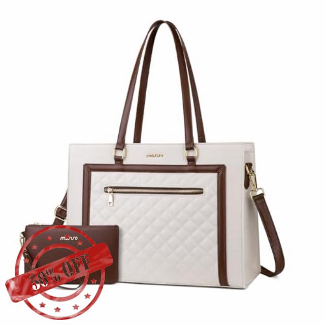 MOSISO Laptop Tote Bag for Women