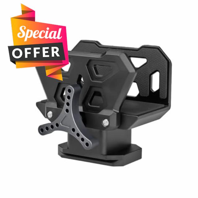 Professional Saddle Clip Adapter Tripod Bracket Vise Clamp Outdoor Bracket Adapts to3/8 Inch Thread Easy Installatio