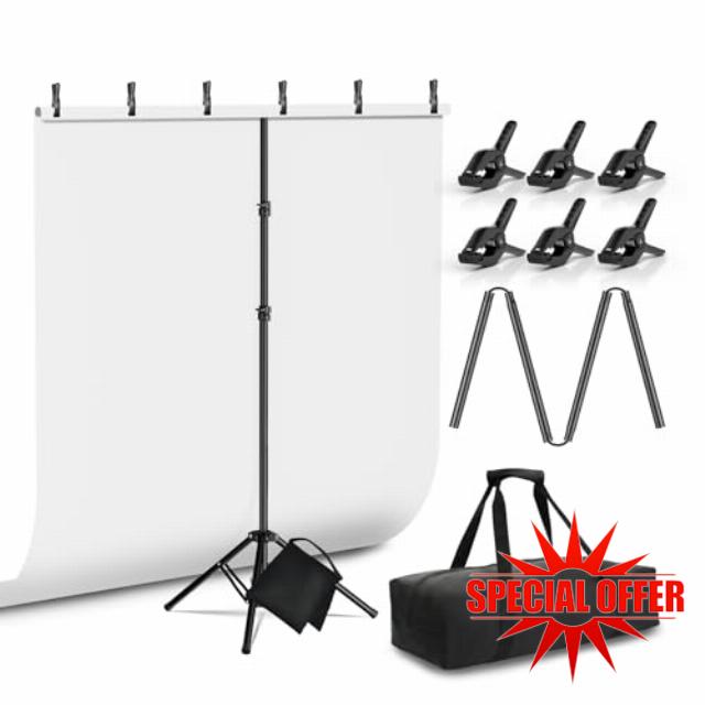 White Screen Backdrop Kit