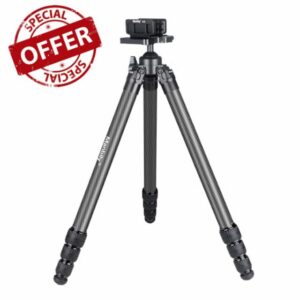 Manbily TS-364U3 Carbon Fibre Tripod with Clamp for Shooting
