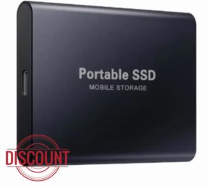 Portable SSD 4TB USB-C External Hard Drive – Black | Compatible with PC
