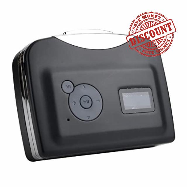 Tape to PC USB Cassette-to-MP3 Player Converter With USB Cable Earphones