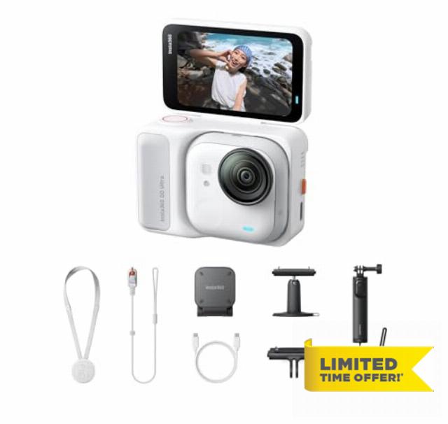 Insta360 GO Ultra Arctic White Creator Bundle inc Mini 2-in-1 Tripod 2.0