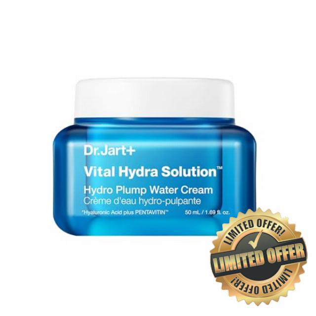 Dr.Jart+ Vital Hydra Solution Water Cream Glow Hydrating Face moisturiser with Hyaluronic Acid | Korean Skin Care