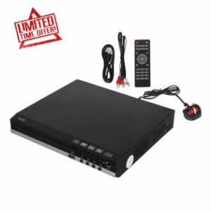 BESPORTBLE Smart Hd Dvd Player Mini Vcd Cd Player with Uk Plug for Home and Tv Use Supporting Ac100-240v Voltage