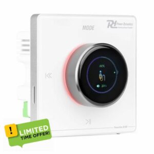 Powerline B100W in wall Bluetooth amplifier with LCD touchscreen