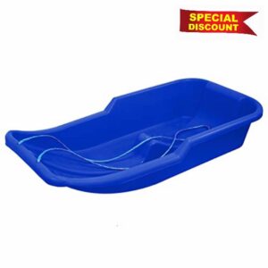 simpa Snow Hawk Plastic Snow Sledge Toboggan - Heavy Duty Winter Snow Sled - Choose from 4 Colours - Robust Design for Snow Fu