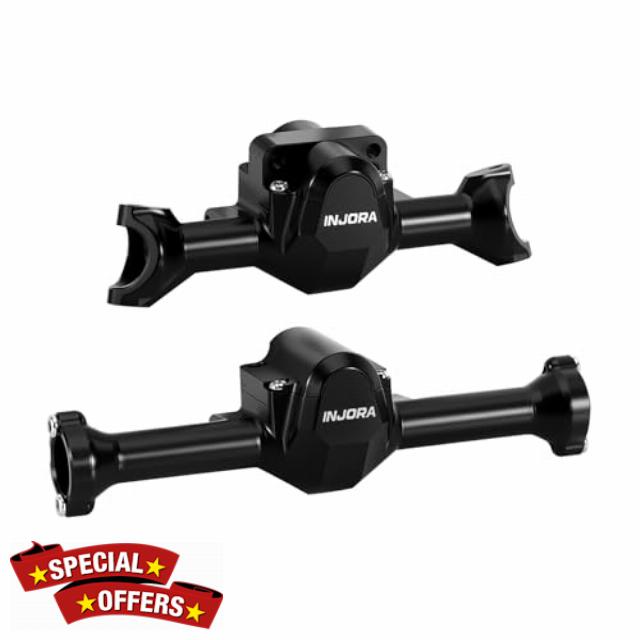 INJORA Aluminum Front & Rear Axle Housing Set for 1/30 Axial SCX30 Upgrade