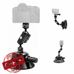 5'' DSLR Cameras Car Suction Cup Mount compatible for Insta360 X5-X