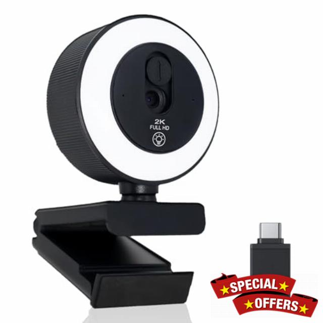 2K HD Webcam for PC and Laptop