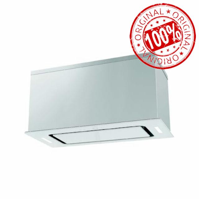 Cookology Essentials AEHCAN75WG Canopy Extractor Hood 75cm - White Glass Integrated Cooker Hood - 3 Speeds - Touch Controls - 473 m3/hr Air Flow - 2 LED Lights - Energy Rating B - 2 Grease Filters