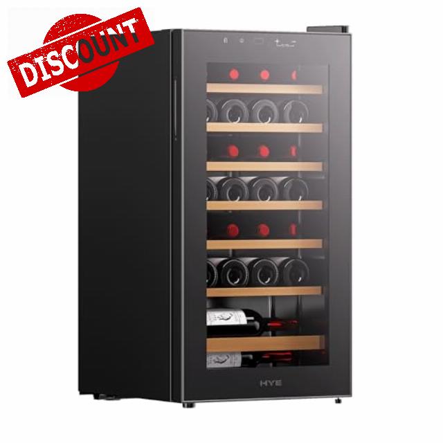 HYE Wine Cooler - Wine Fridge With 28 Bottle/88L Storage