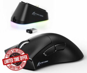ATTACK SHARK V3PRO Wireless Gaming Mouse with Magnetic Charging Dock