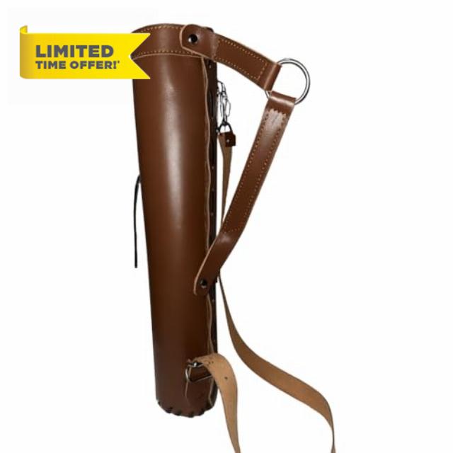 GENERIX Handmade Traditional Bow & Arrow Quiver–Genuine Leather Archery Arrow Holder for Hunting