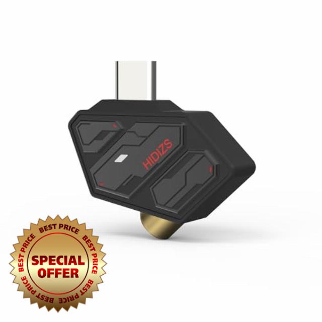 HIDIZS SD2 Portable Headphone Amplifier Type-C to 3.5mm Adapter Dongle DAC Hi-Res Audio Decoder with High Audio Quality
