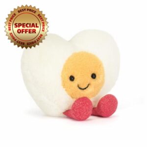 Jellycat Amuseables Heart Boiled Egg Plush