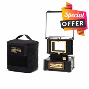 GOOUT SPRINGHILL Camping Paraffin Lantern Oil Lamp Portable Kerosene Stove with Carry Handle for Outdoor Camping and Decoration (Black)           [Energy Class C]