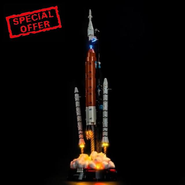 Led Light Set Compatible with Lego 42221 NASA Artemis Space Launch System Rocket Led Decoration Lighting Kit Compatible with Lego Technic 42221 Building Blocks Model