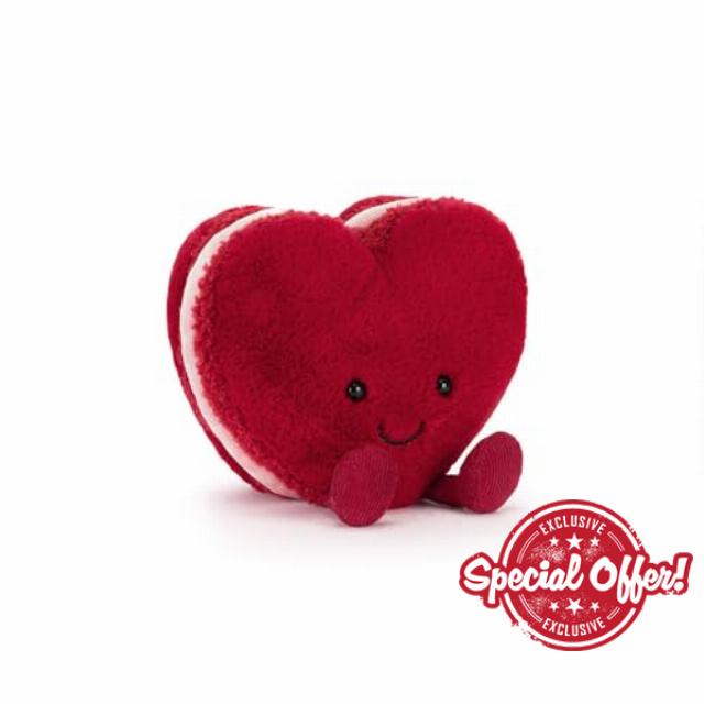 Jellycat Amuseables Arlette Heart Macaron Plush 3 inch