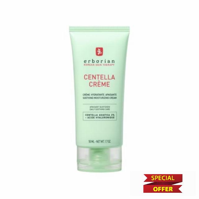 Erborian - Centella Crème - Soothing Moisturizing Cream - Face Cream with Centella Asiatica and Hyaluronic Acid - Redness Comfort Care - Lightweight Texture - All Skin Types - Korean Cosmetic
