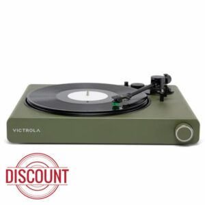 Victrola Stream Onyx Turntable - 33-1/3 & 45 RPM Vinyl Record Player