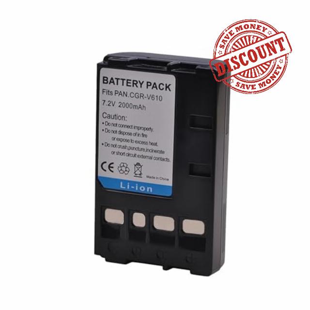 Compatible for Panasonic CGR-V610 Battery