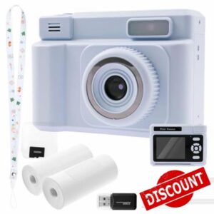 Kids Camera Instant Print with Printing Paper and 32G Card