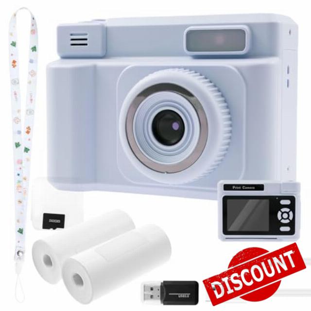 Kids Camera Instant Print with Printing Paper and 32G Card
