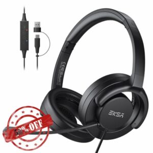 EKSA H27 USB Headset with Microphone