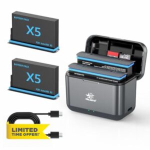 melasta Rechargeable Lithium Battery for Insta360 X5