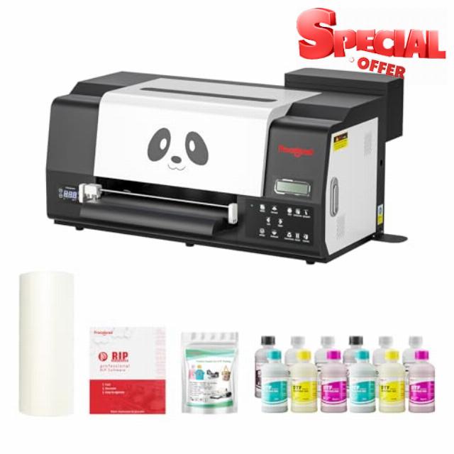 Procolored F13PRO DTF Printer 13″ Dual XP600 Printhead Built-in White Ink Siphon Circulation ，A3 Direct to Film Printer for Cotton