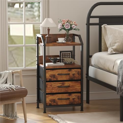 Side Table with Wood Top