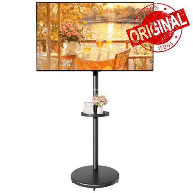 ECOTINY Rolling TV Stand with Wheels for 17–43 Inch TVs up to 15KG