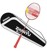 Badminton Rackets,Badminton Racquet,100% All Carbon Fiber One-Piece Molding Ultra Light 76g Offen...