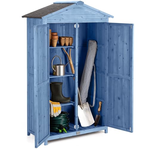 Tall Wooden Outdoor Storage