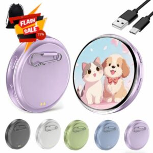 Electronic Badge Digital Display Pin