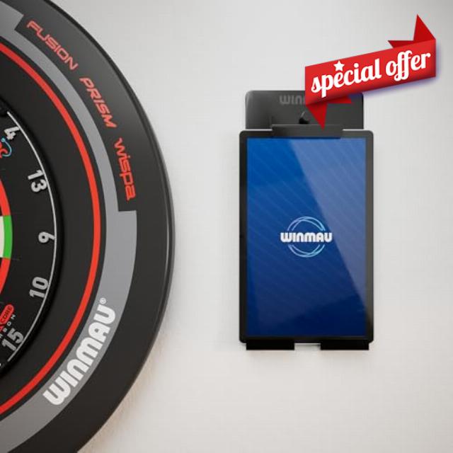WINMAU Dart Device Holder - Premium Wall Mount for Tablet & iPad | Adjustable Tablet Wall Mount Holder for Digital Scoring Apps | Ideal for Darts Scoring