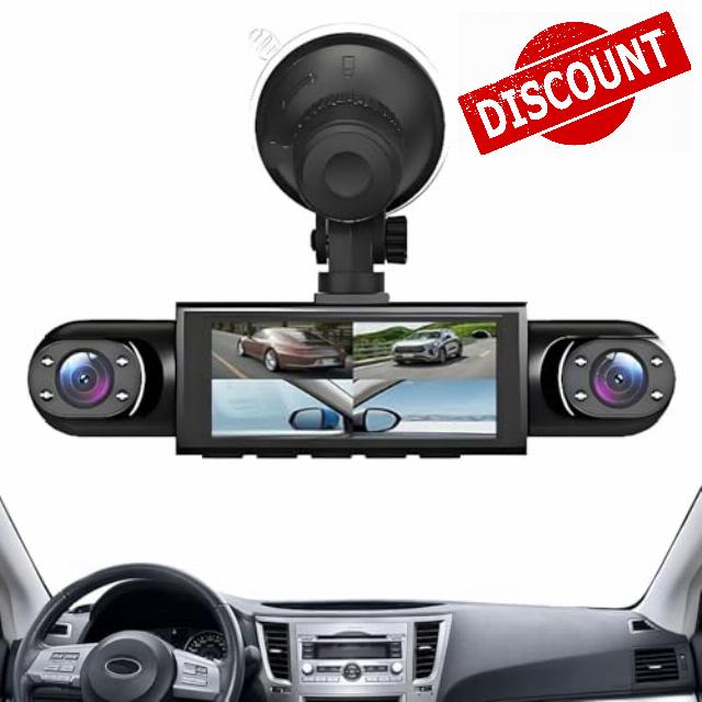 Car Dash Cam - Quad Channel Battery-Operated Recorder