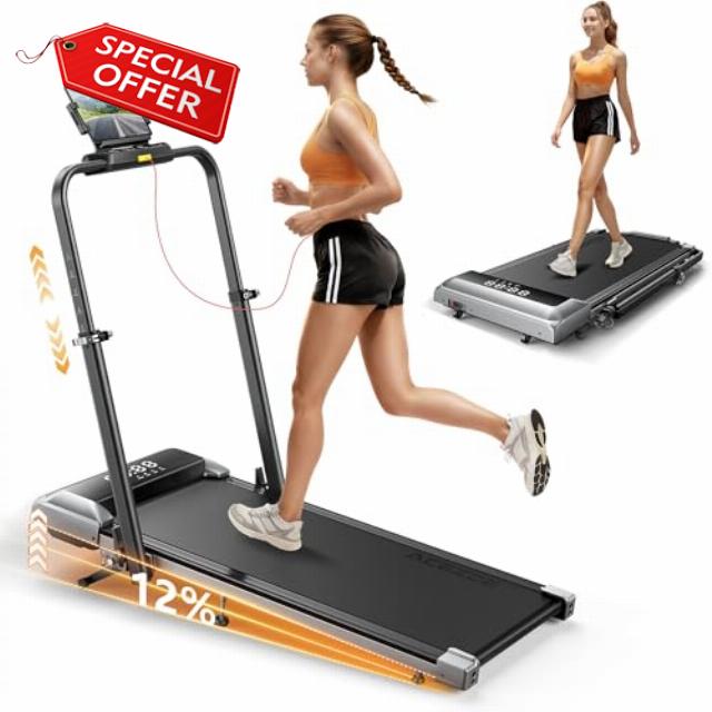 Folding Walking Pad with 12% Incline