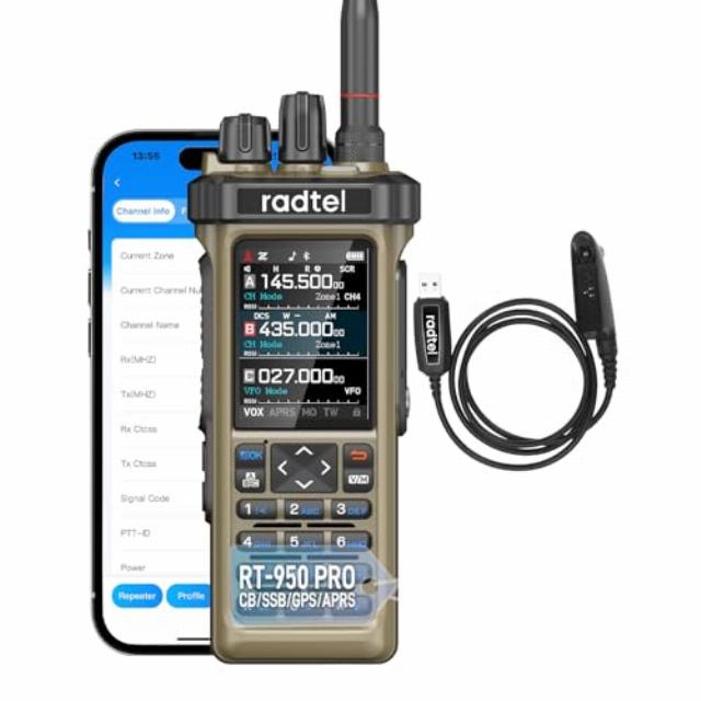 Radtel RT-950 PRO Ham Radio GPS/APRS
