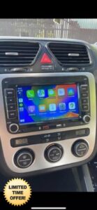 VW Stereo for Volkswagen MK5 MK6 Golf Polo Carplay Double Din 64GB+4GB