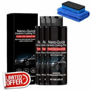 Nano-Quick Ceramic Coating Pro for Automobiles (3pcs)