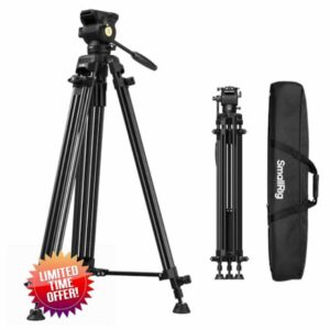 SMALLRIG 73''/186cm Heavy Duty Aluminum Alloy Video Tripod