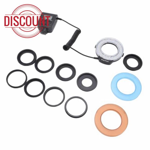 Alomejor 48 LED Macro Ring Flash with LCD Display