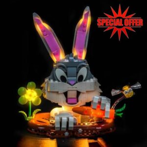 LocoLee Led Light Set Compatible with Lego 40920 Bugs Bunny Led Decoration Lighting Kit Compatible with Lego 40920 Building Blocks Model