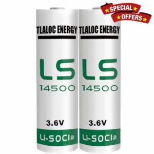 ER14505 Battery for Water Electricity Gas Meter PLC Facility Equipment ER14505 AA 3.6V 2700mAh Lithium Battery Li-SOCL₂ Non-Rechargeable LS14500 Batteries（2 Pack）