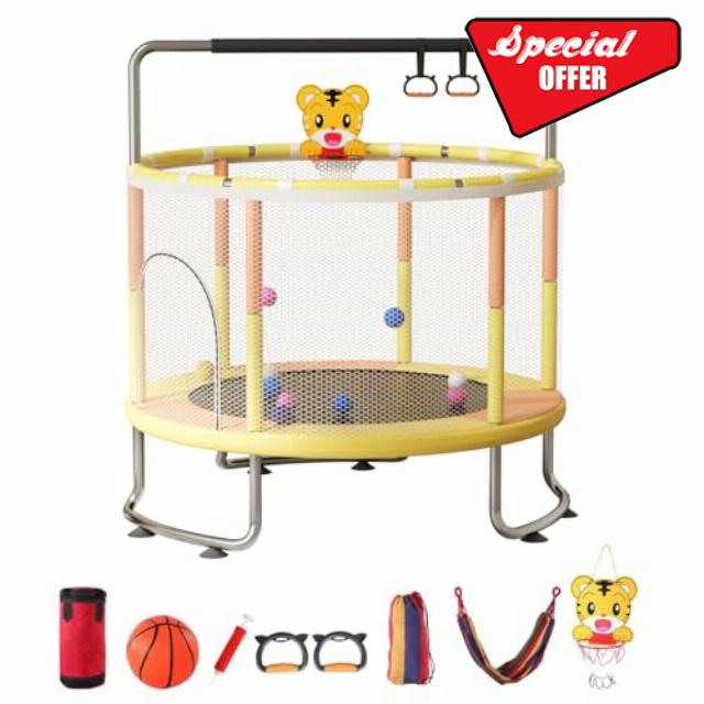 Kids Trampoline with Enclosure