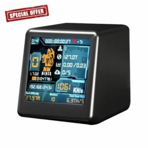 NM TV NMMiner Smart TV 1060KH/S Hashrate V2 ESP32 BTC SOLO Lottery Miner Smart Gift Home Desktop Clock Black